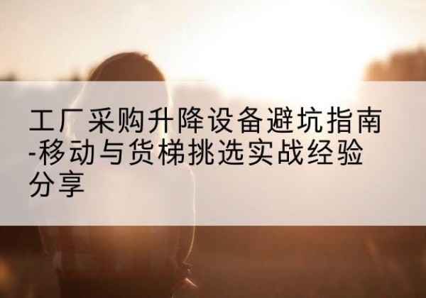 淮滨移动式升降机怎么选-工厂采购升降设备避坑指南-移动与货梯挑选实战经验分享